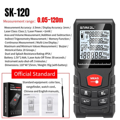 Precision Laser Distance Meter - Accurate and Compact Measuring Tool
