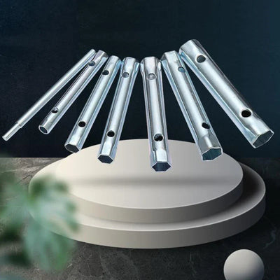 Double-Ended Tubular Wrench Set for Automotive and Plumbing Repairs