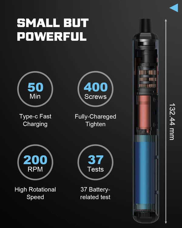 68-in-1 Electric Screwdriver Set with 5 Torque Settings