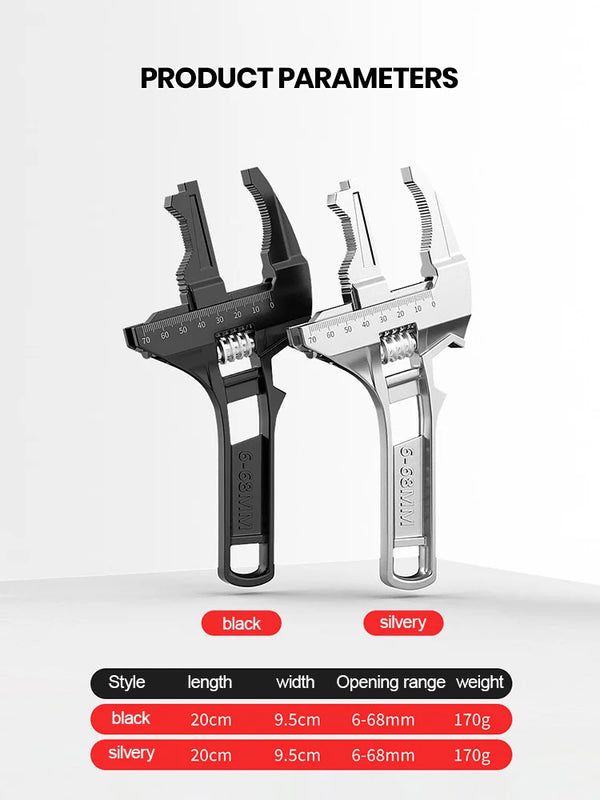 Adjustable Wrench for Tight Spaces
