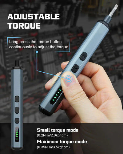 68-in-1 Electric Screwdriver Set with 5 Torque Settings