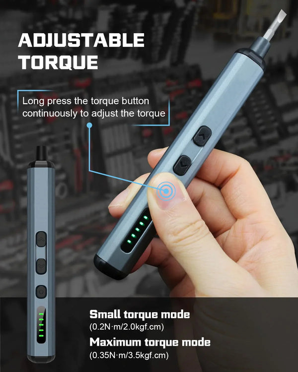 68-in-1 Electric Screwdriver Set with 5 Torque Settings