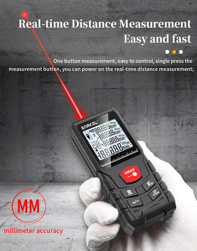 Precision Laser Distance Meter - Accurate and Compact Measuring Tool