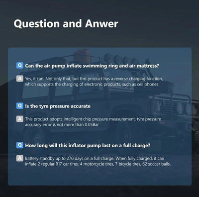 Compact High-Pressure Mini Air Compressor with Wireless Charging