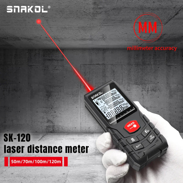 Precision Laser Distance Meter - Accurate and Compact Measuring Tool